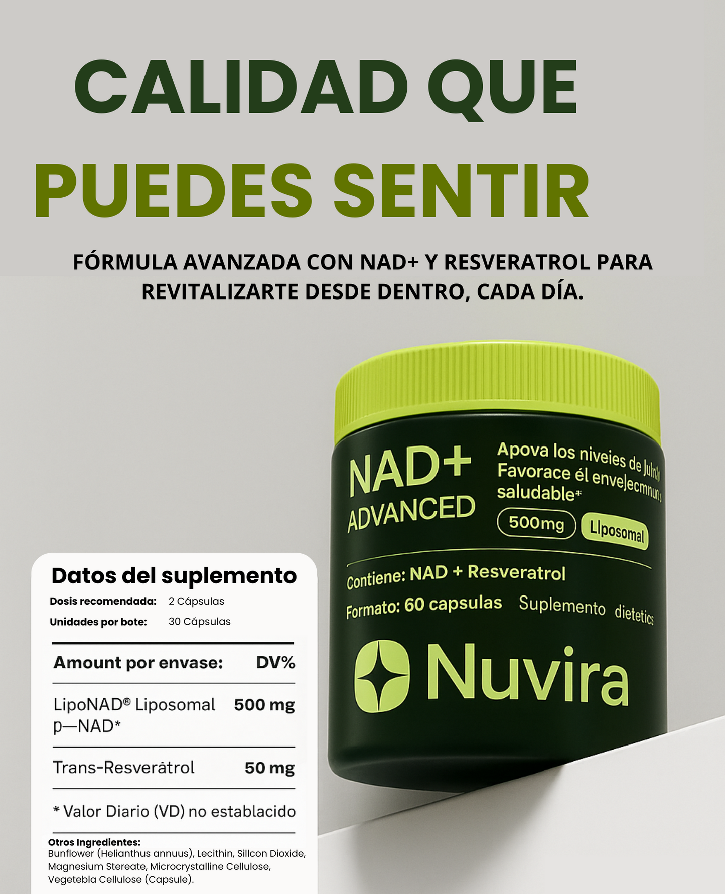 Nuvira®  | Cápsulas NAD+